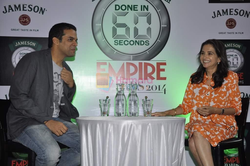 Vikramaditya Motwane, Anupama Chopra at Done in 60 Seconds-The Shortest of Short Film Competitions is back for the Jameson Empire Awards 2014 on 13th Nov