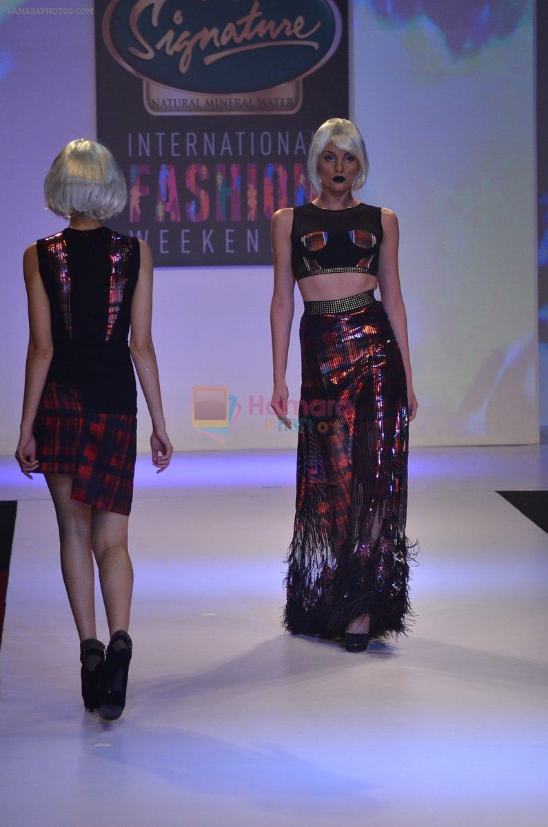 Model walks for Shane Falguni at Signature International fashion week 2013 on 17th Nov 2013