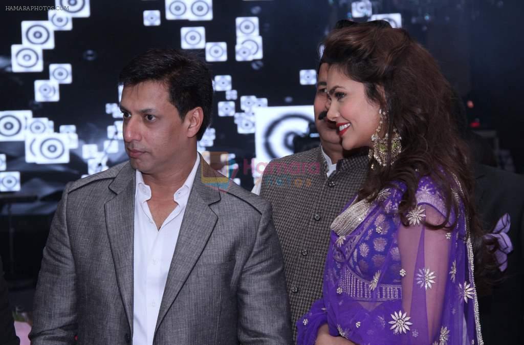 Madhur Bhandarkar & Esha Gupta at Karan Raj's engagement party