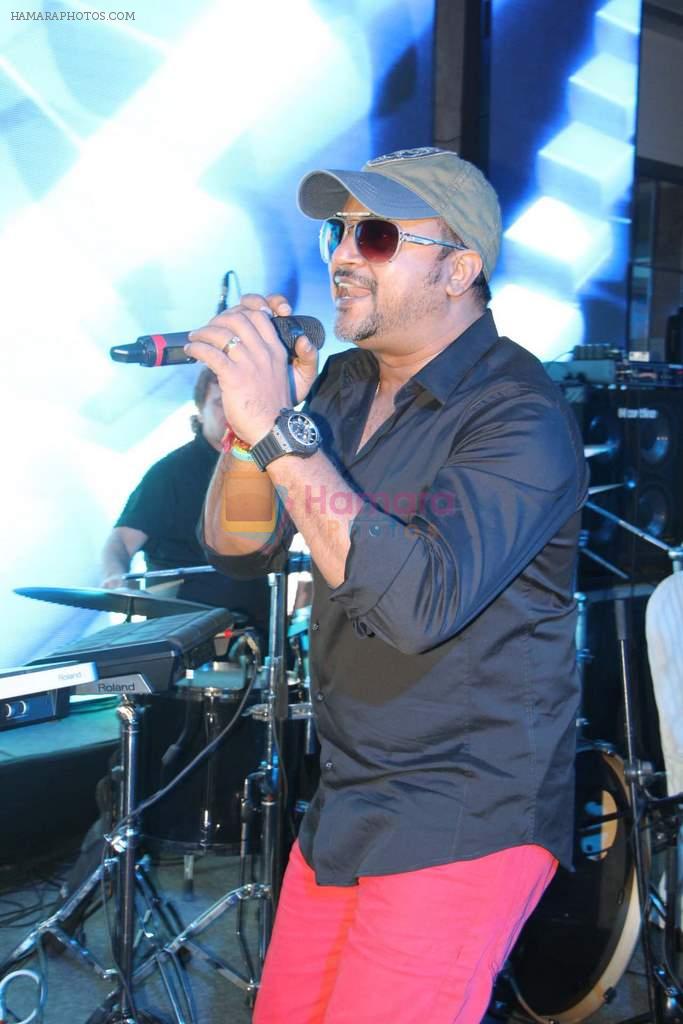 Sajid Wajid performing at Karan Raj's engagement party...,