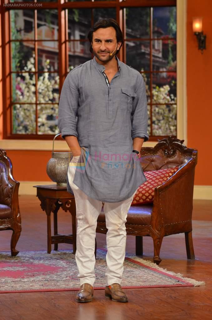 Saif Ali Khan on the sets of Comedy nights with Kapil in Filmcity, Mumbai on 25th Nov 2013