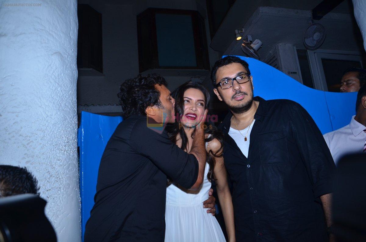 Deepika Padukone at Finding Fanny Movie Completion Bash in Olive, Mumbai on 27th Nov 2013