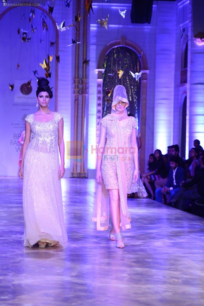 Model walk the ramp for Neeta Lulla Show at Bridal Fashion Week 2013 Day 6 on 4th Dec 2013
