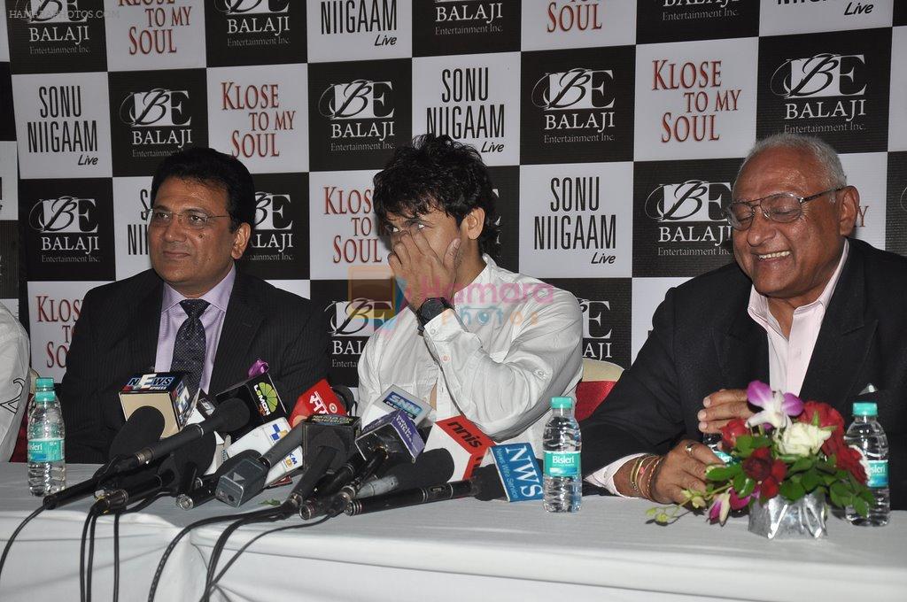 Sonu Nigam Announces world Tour in Mumbai on 5th Dec 2013