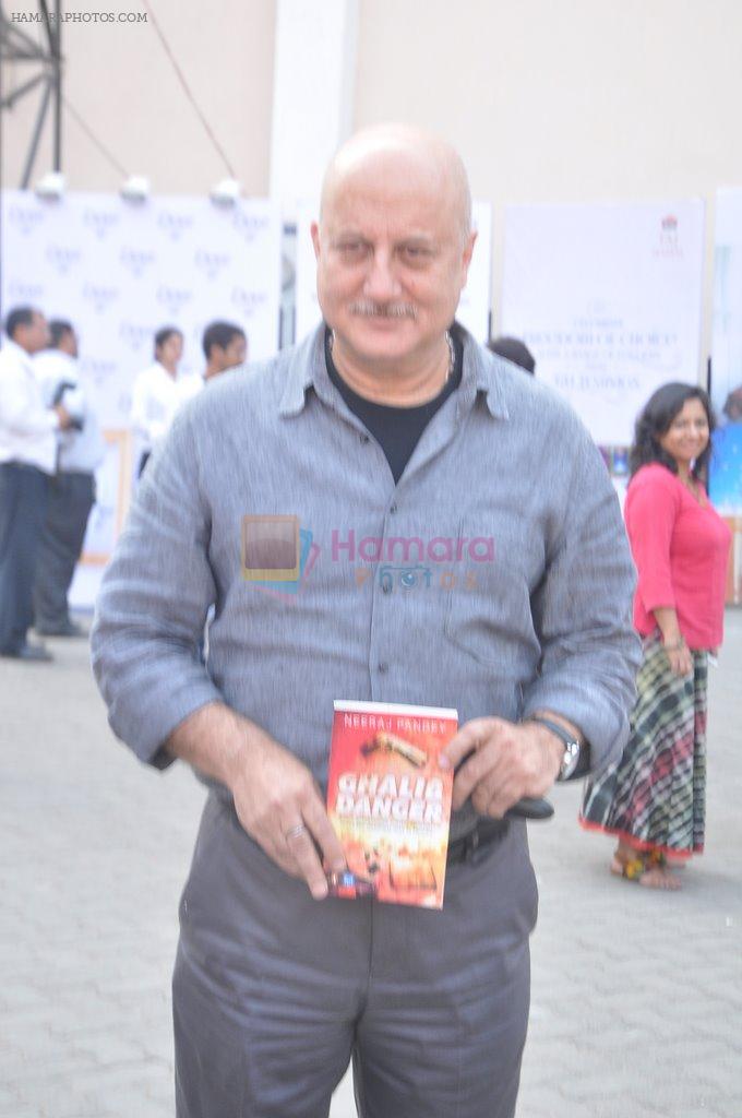Anupam Kher at Times Literature Festival in Mehboob, Mumbai on 6th Dec 2013