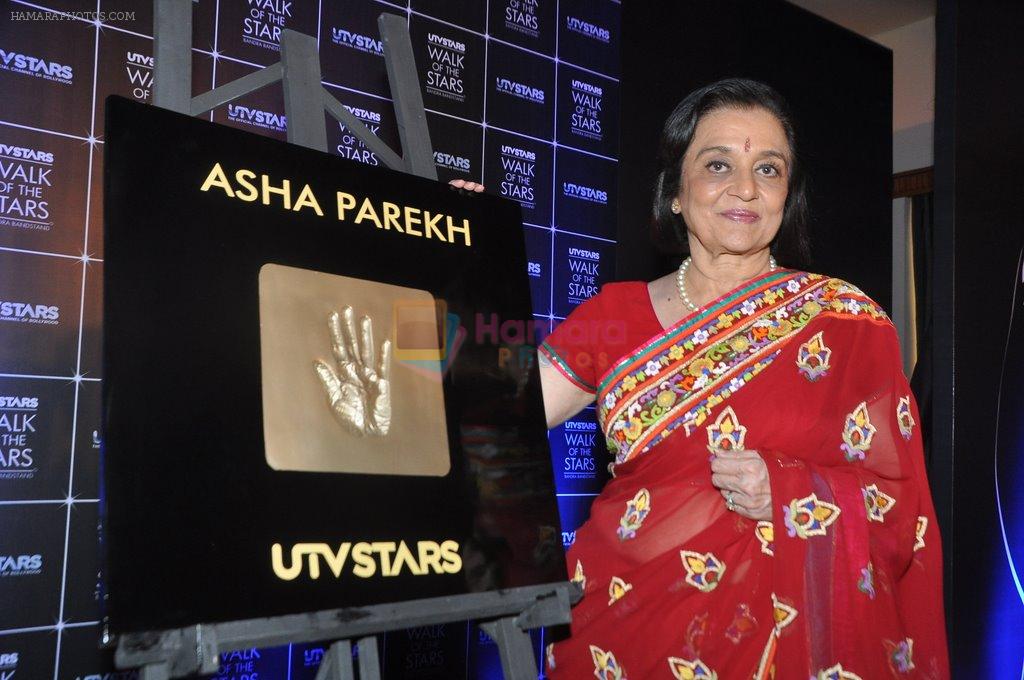 Asha Parekh's Hand Imprint Unveiling At UTV Walk Of The Stars in Mumbai on 6th Dec 2013