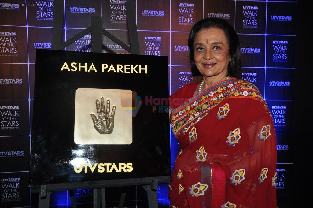 Asha Parekh's Hand Imprint Unveiling At UTV Walk Of The Stars in Mumbai on 6th Dec 2013
