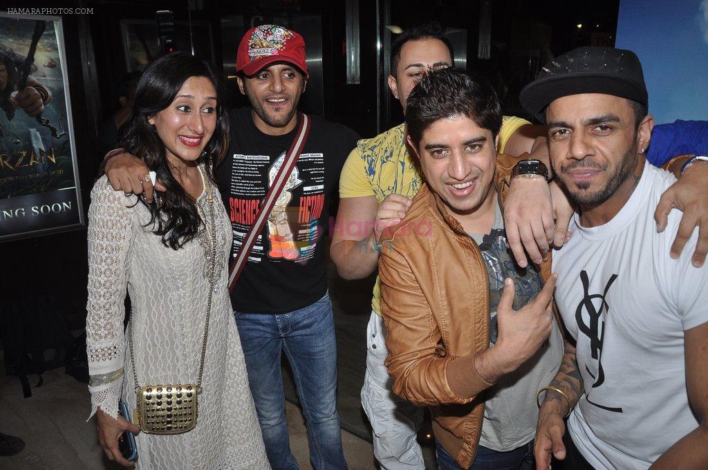 Teejay Sidhu, Karanvir Bohra, Harry Anand at Love U soniye screening in Cinemax, Mumbai on 8th Dec 2013
