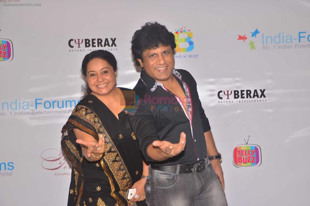 Neelu and Arvind at India Forums.com 10th anniversary bash in mumbai on 9th Dec 2013
