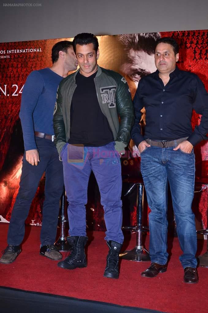Salman Khan, Sohail Khan, Sunil A Lulla in Jai Ho film press meet in Chandan, Mumbai on 12th Dec 2013