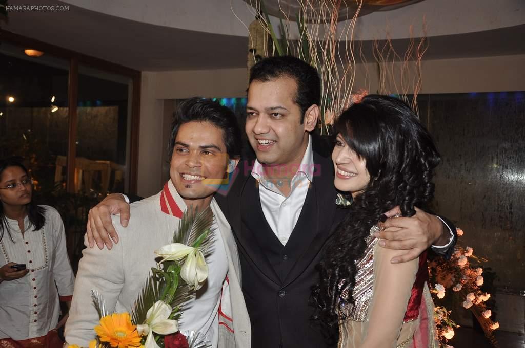 Rahul Mahajan at at Sargun Mehta and Ravi Dubey's wedding bash at The Club, Mumbai on 13th Dec 2013