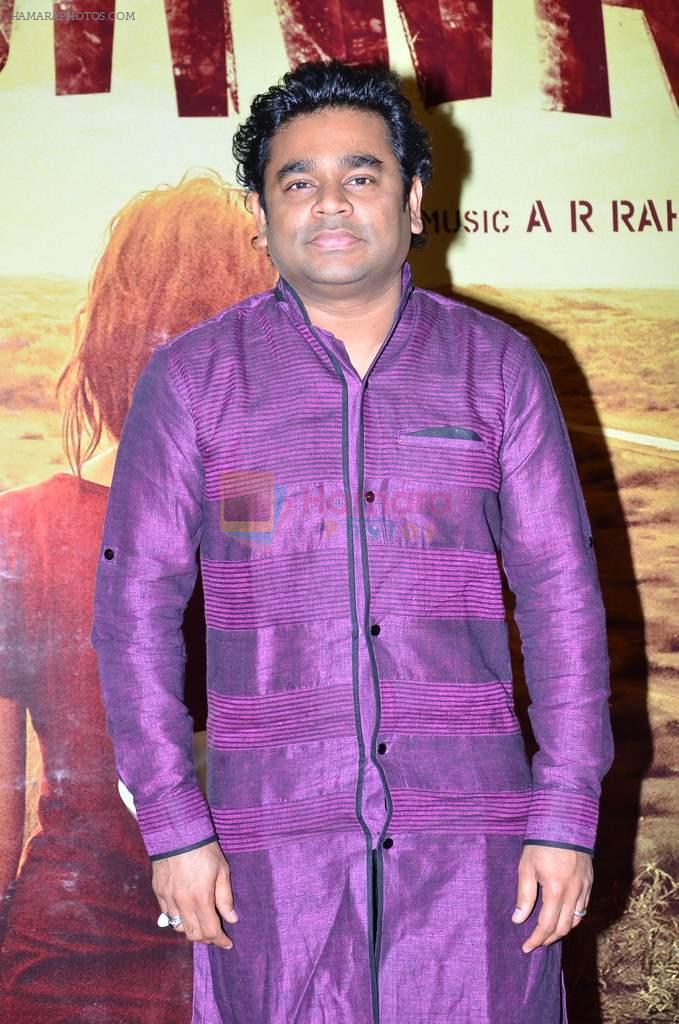 A R Rahman at the First look launch of Highway in PVR, Mumbai on 16th Dec 2013