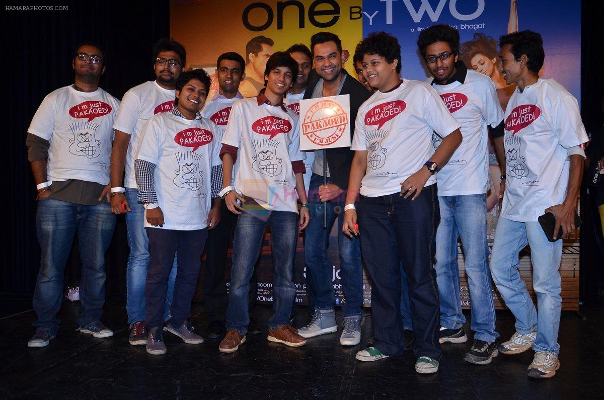 Abhay Deol at the First Look of movie One by Two in Mumbai on 13th Dec 2013
