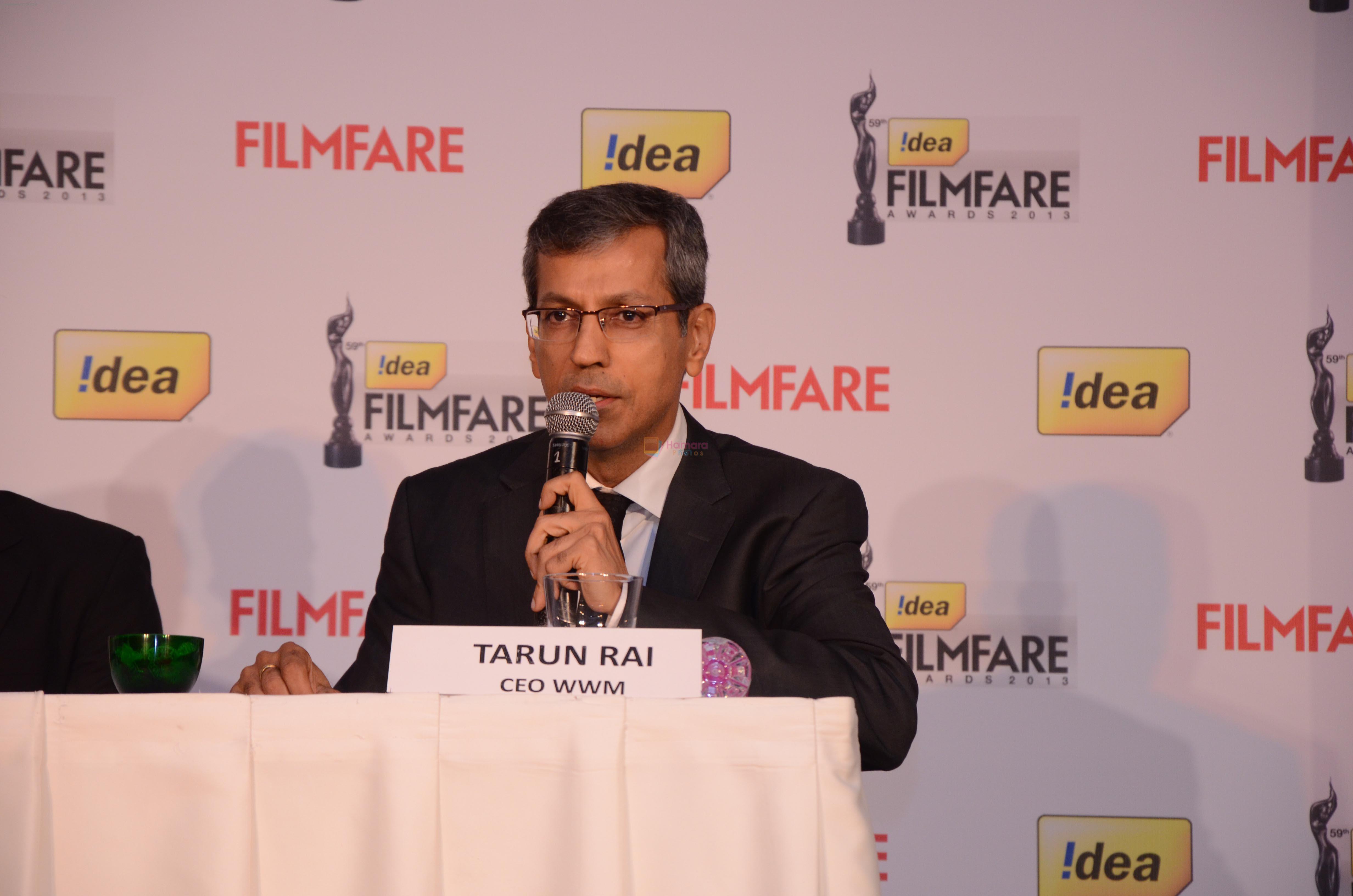 Mr. Tarun Rai at the _59th !dea Filmfare Awards 2013_ Press Conference in Delhi