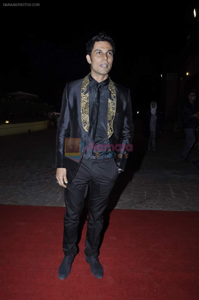Randeep Hooda at Aamna Sharif wedding reception in Mumbai on 28th Dec 2013