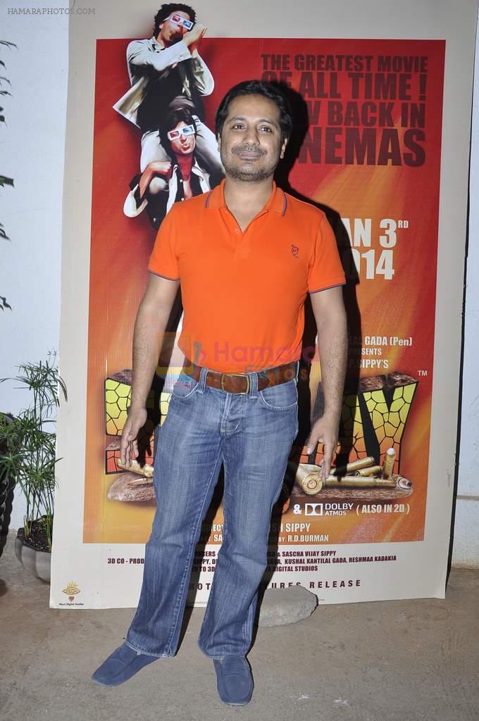at Sholay 3d screening in Sunny Super Sound, Mumbai on 28th Dec 2013