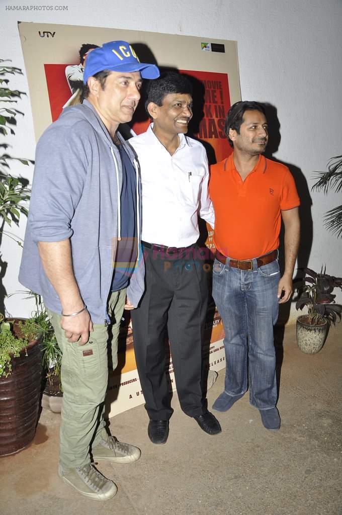 Sunny Deol at Sholay 3d screening in Sunny Super Sound, Mumbai on 28th Dec 2013