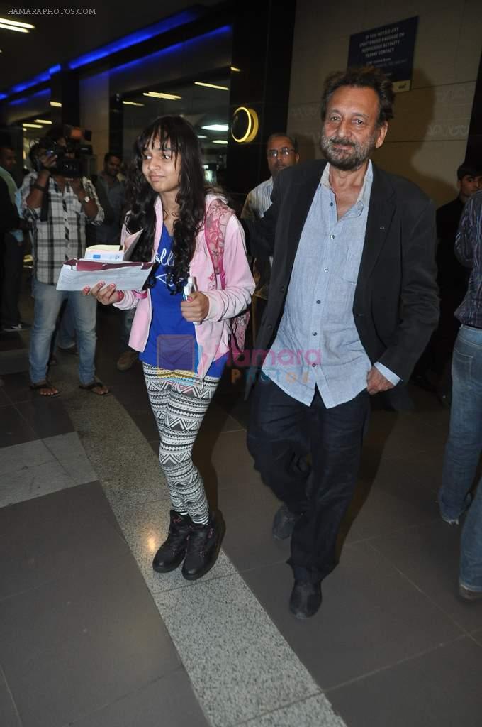 Shekhar Kapur arrived at airport in Mumbai on 3rd Jan 2014