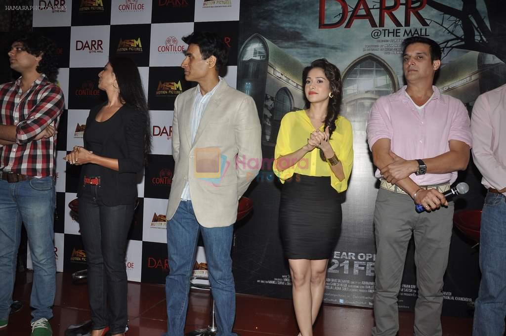 Nushrat Bharucha, Jimmy Shergill, Nivedita Bhattacharya at the First look launch of Darr @The Mall in Cinemax, Mumbai on 7th Jan 2014