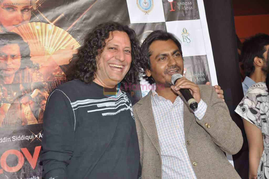 Anil George, Nawazuddin Siddiqui at the Promotion of Miss Lovely at Buntara Bhavan College on 7th Jan 2014