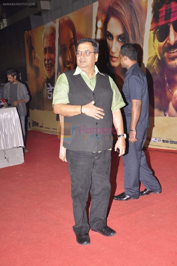 Subhash Ghai at Dedh Ishqiya premiere in Cinemax, Mumbai on 9th Jan 2014