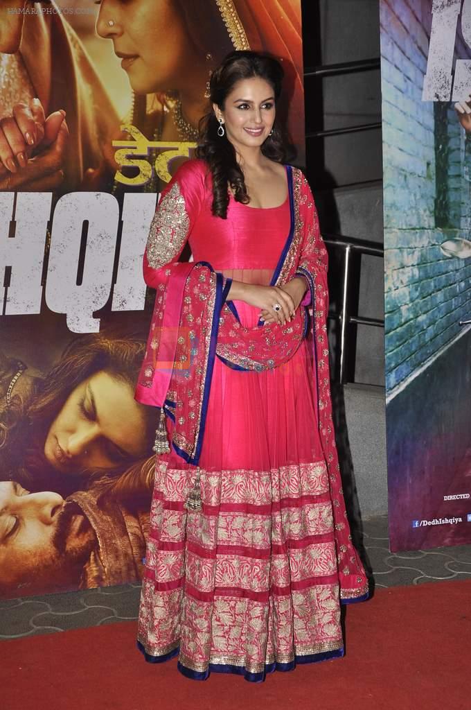 Huma Qureshi at Dedh Ishqiya premiere in Cinemax, Mumbai on 9th Jan 2014