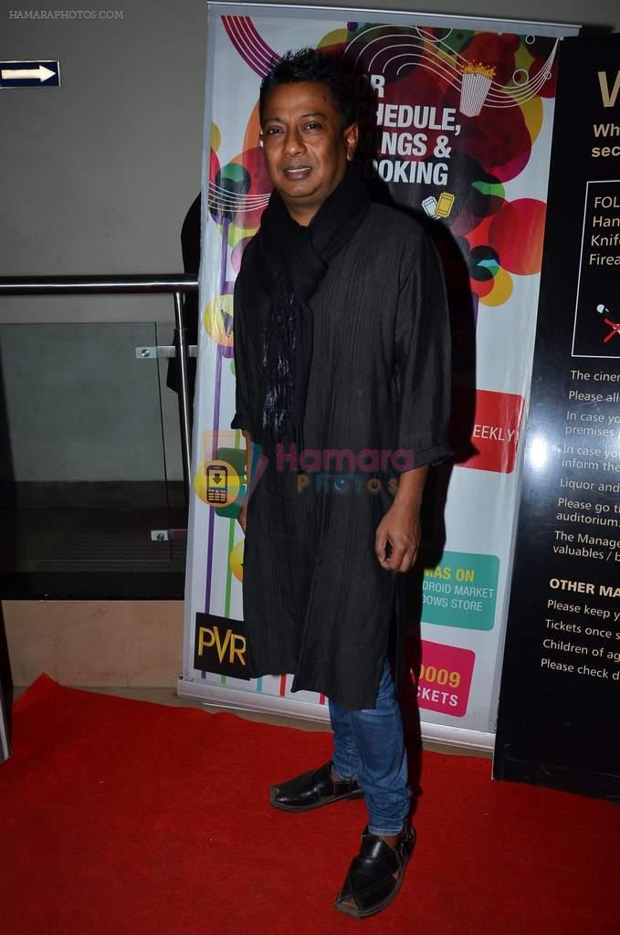 Onir at Prosenjit's film screening in PVR, Mumbai on 13th Jan 2014