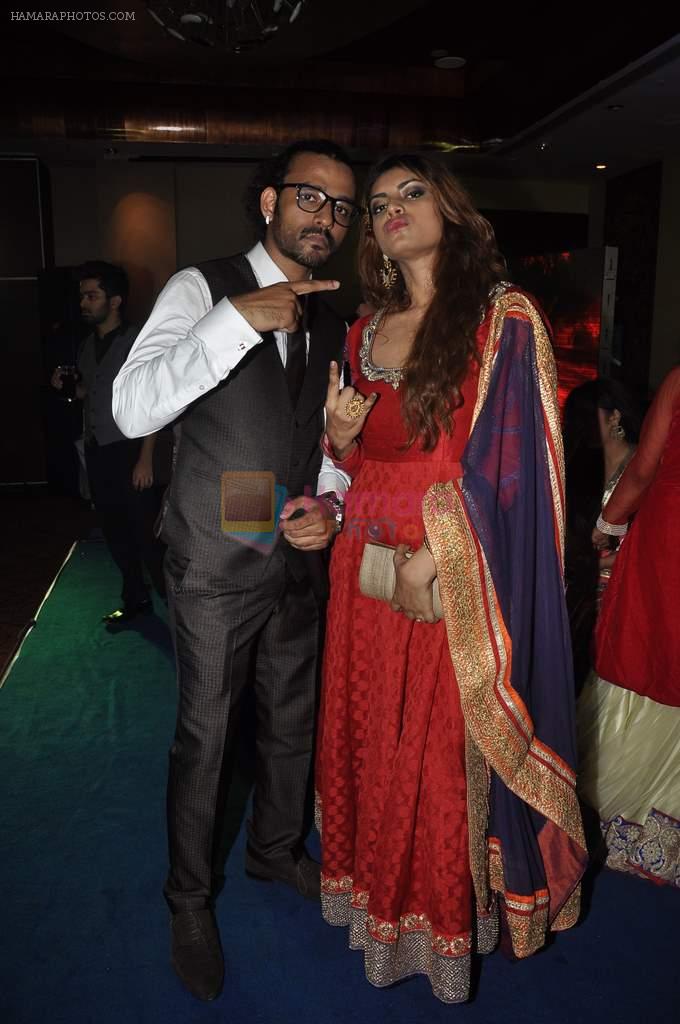 Sharib Sabri at singer Toshi Sabri's wedding reception in Novotel, Mumbai on 13th Jan 2014