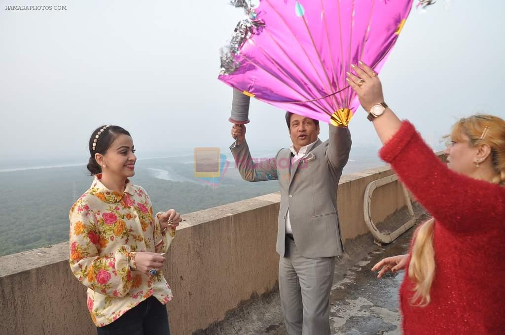 Ariana Ayam, Shekhar Suman celebrate Adhyaan Suman's bday and Makar Sakranti celebrations in Oberoi Sky Garden on 14th Jan 2014