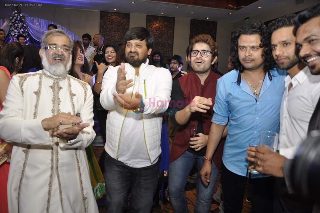 Wajid Ali at singer Toshi Sabri's wedding reception in Novotel, Mumbai on 13th Jan 2014