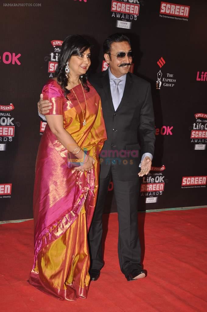 Gulshan Grover at 20th Annual Life OK Screen Awards in Mumbai on 14th Jan 2014