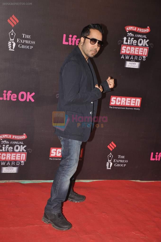 Mika Singh at 20th Annual Life OK Screen Awards in Mumbai on 14th Jan 2014