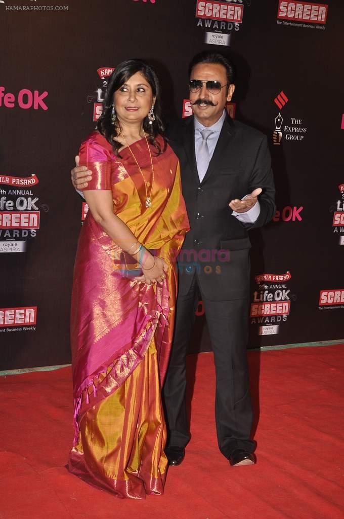 Gulshan Grover at 20th Annual Life OK Screen Awards in Mumbai on 14th Jan 2014