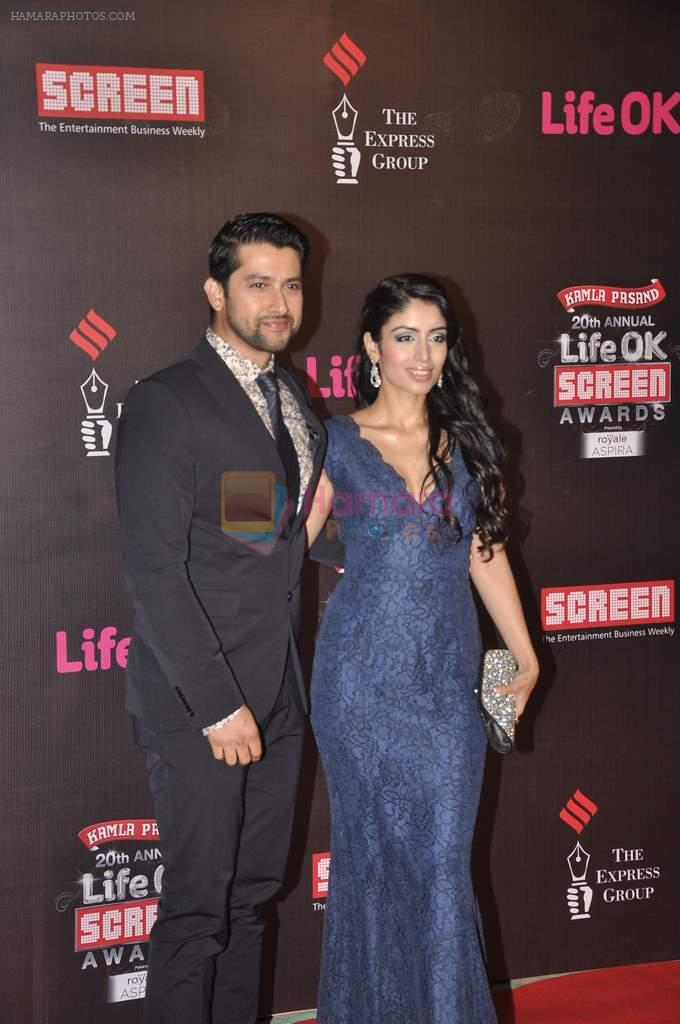 Aftab Shivdasani at 20th Annual Life OK Screen Awards in Mumbai on 14th Jan 2014