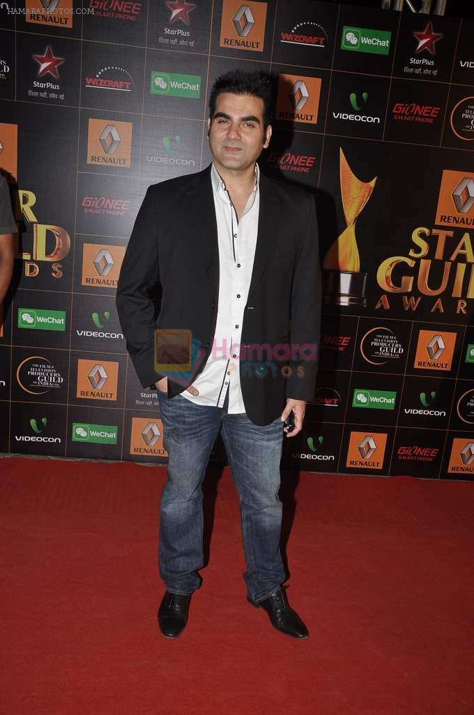 Arbaaz Khan at The Renault Star Guild Awards Ceremony in NSCI, Mumbai on 16th Jan 2014
