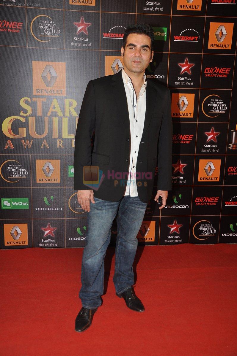 Arbaaz Khan at The Renault Star Guild Awards Ceremony in NSCI, Mumbai on 16th Jan 2014