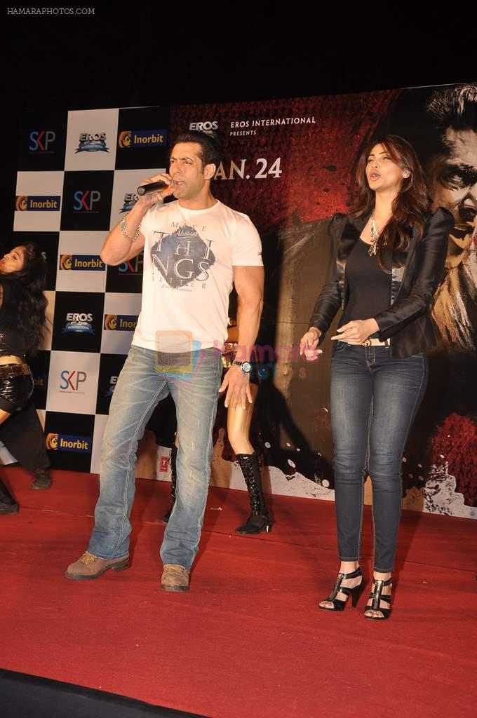 Salman Khan, Daisy Shah snapped promoting their film Jai Ho in Inorbit, Malad on 17th Jan 2014