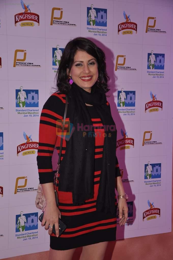 Amrita Raichand at Marathon pre party hosted by Kingfisher in Trident, Mumbai on 17th Jan 2014
