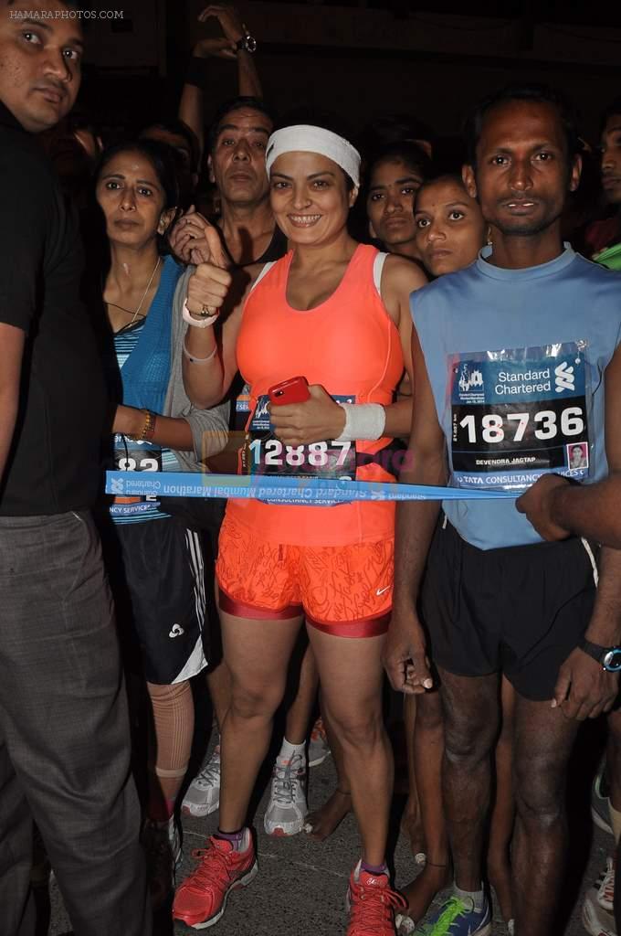 Sheeba at Standard Chartered Marathon in Mumbai on 19th Jan 2014