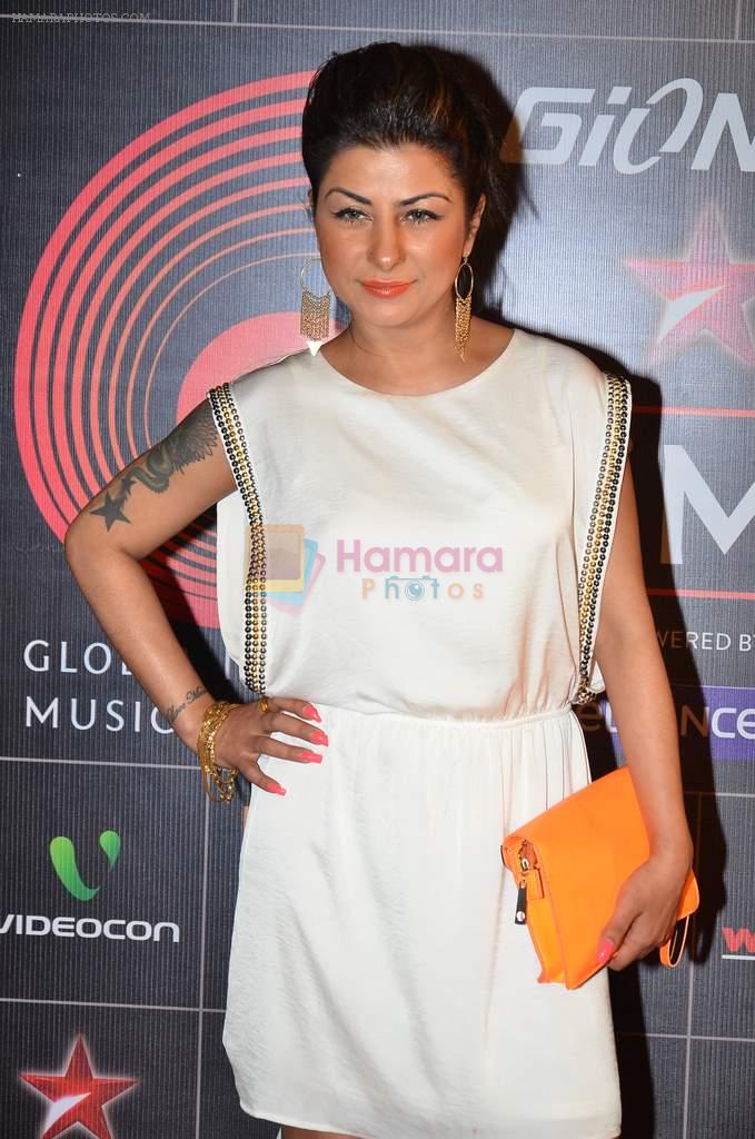 Hard Kaur at 4th Gionne Star Global Indian Music Academy Awards in NSCI, Mumbai on 20th Jan 2014