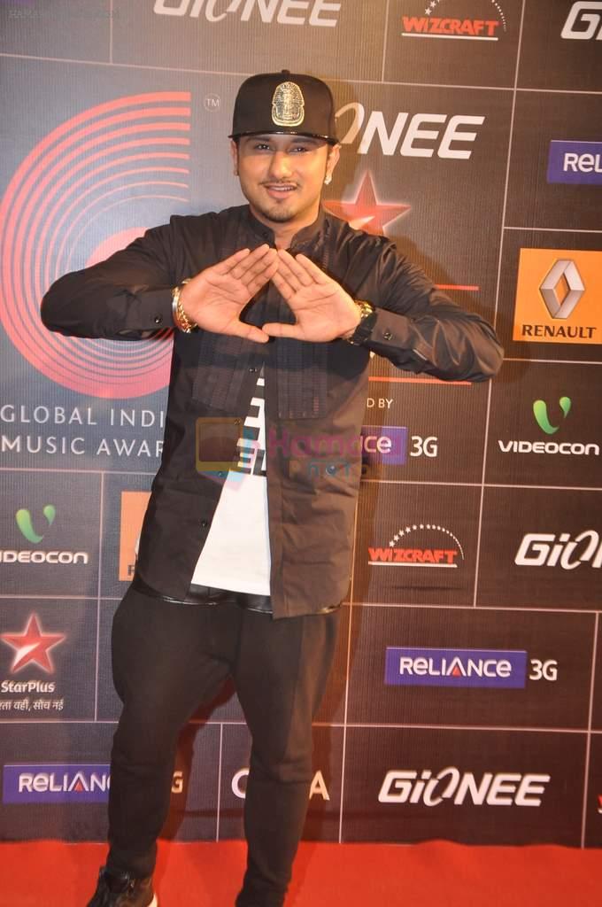 Honey Singh at 4th Gionne Star Global Indian Music Academy Awards in NSCI, Mumbai on 20th Jan 2014