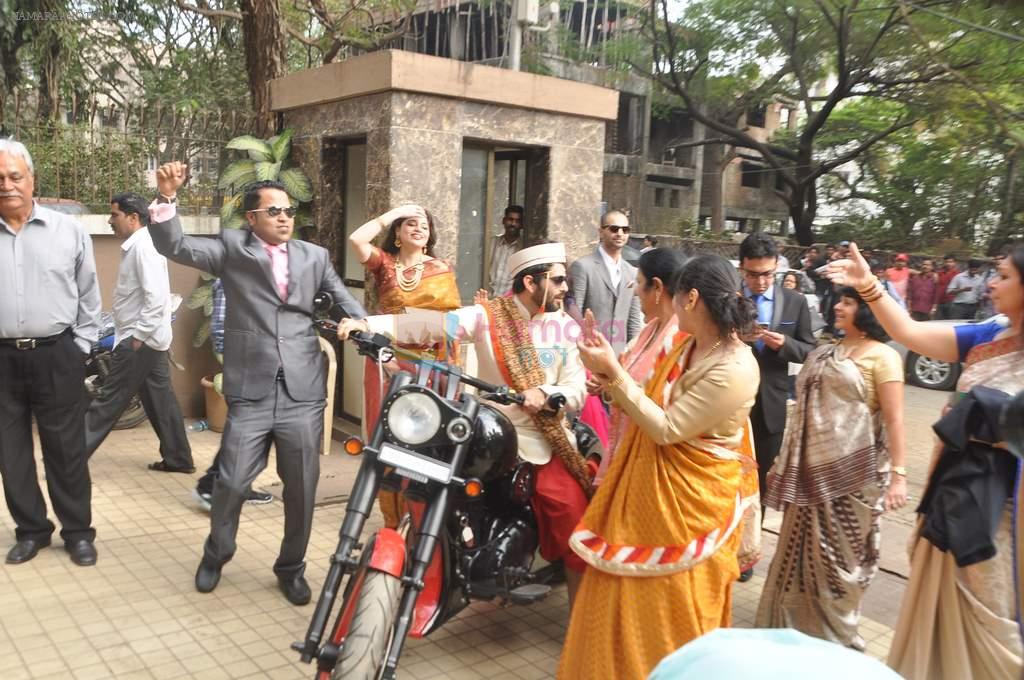at Sameera Reddy & Akshai Varde's wedding ceremony in Mumbai on 21st Jan 2014