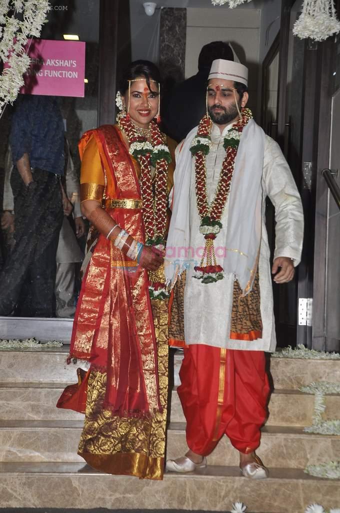 Sameera Reddy & Akshai Varde's wedding ceremony in Mumbai on 21st Jan 2014