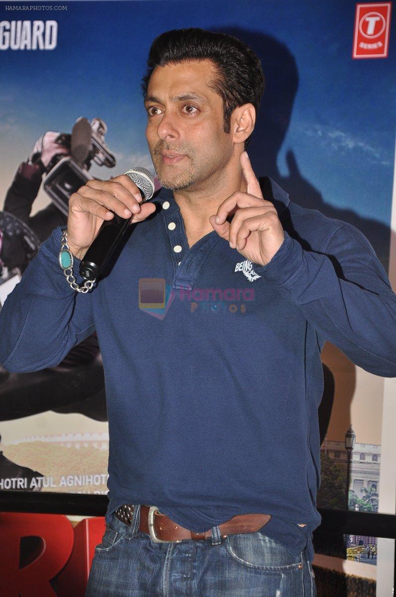 Salman Khan at the launch of Atul Agnihotri's O Teri in Globus, Mumbai on 23rd Jan 2014