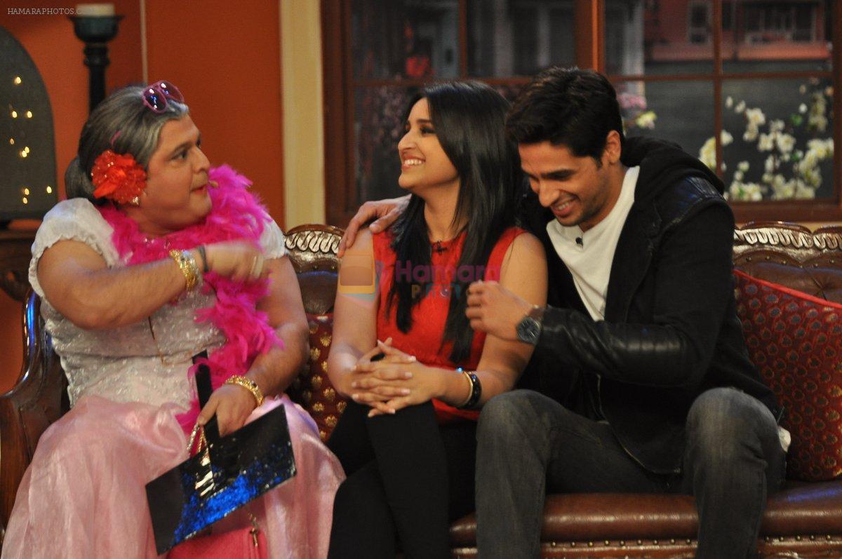 Parineeti Chopra, Sidharth Malhotra at the Promotion of Hasee Toh Phasee on Comedy Nights with Kapil in Mumbai on 24th Jan 2014