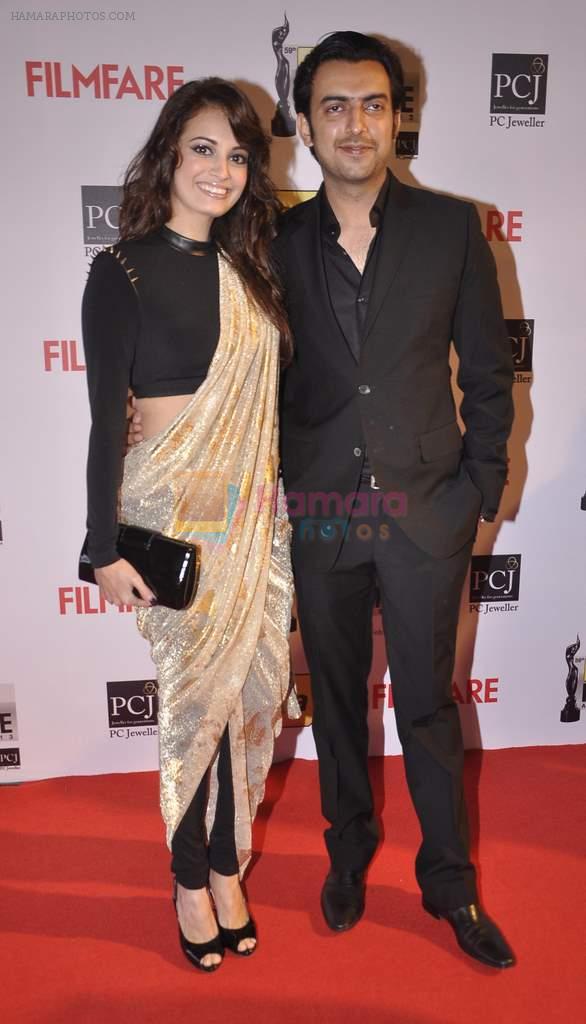Diya Mirza with Sahil Sangha walked the Red Carpet at the 59th Idea Filmfare Awards 2013 at Yash Raj