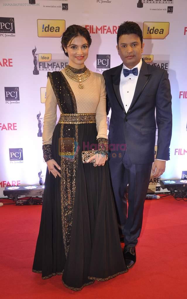 Bhushan Kumar & Divya walked the Red Carpet at the 59th Idea Filmfare Awards 2013 at Yash Raj