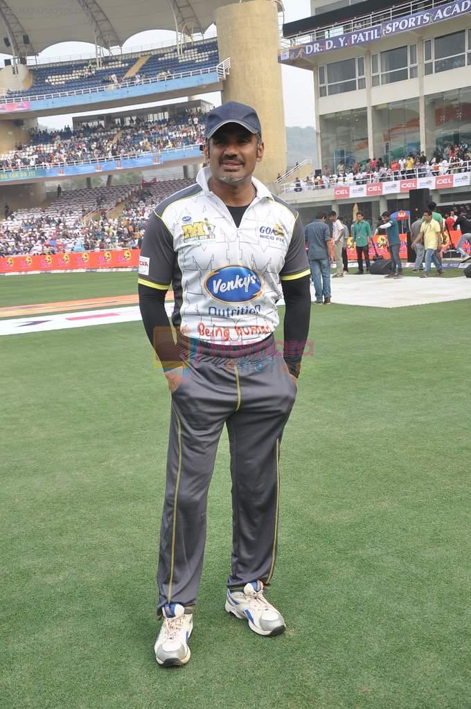 Sunil Shetty at CCL match in D Y Patil, Mumbai on 25th Jan 2014