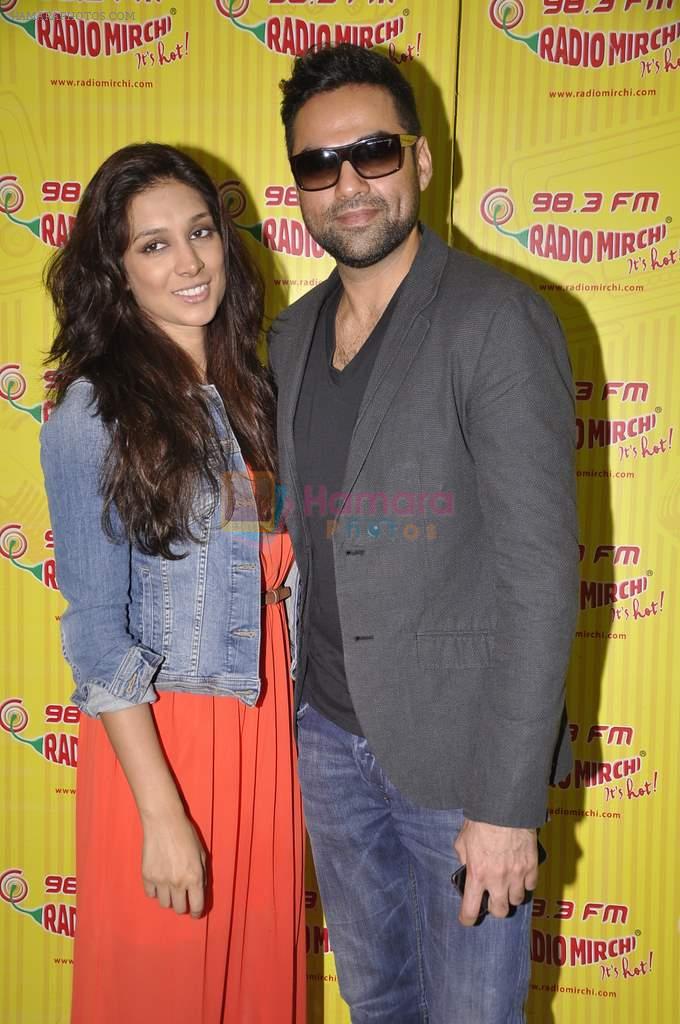 Abhay Deol and Preeti Desai on the sets of Radio mirchi in Lower Parel, Mumbai on 27th Jan 2014