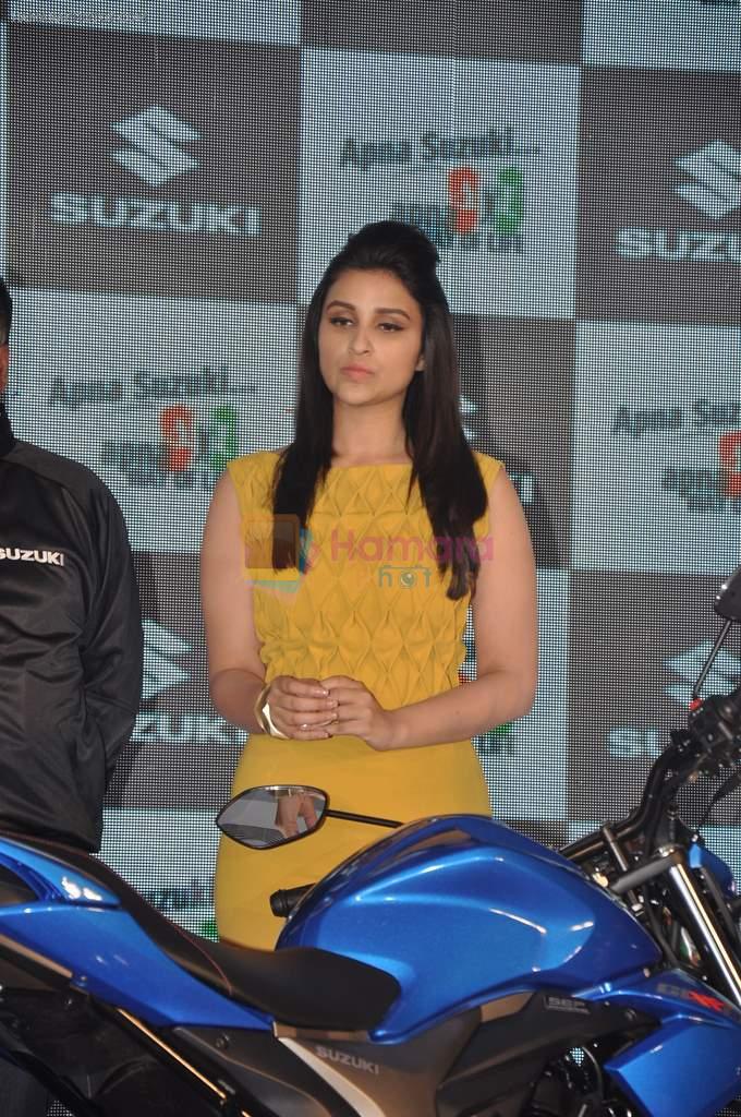 Parineeti Chopra at Suzuki bike launch in Taj Land's End, Mumbai on 27th Jan 2014